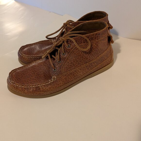 Sperry Original Boat Chukka Tumbled Leather Boots Tan Boots Size 13 - Picture 4 of 13